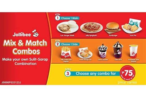 mix and match jollibee delivery